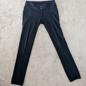Merrell Women's Black Straight Leg Double Button Pants Size Small